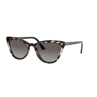 prada pr 19us 3980a7 brown cat eye sunglasses